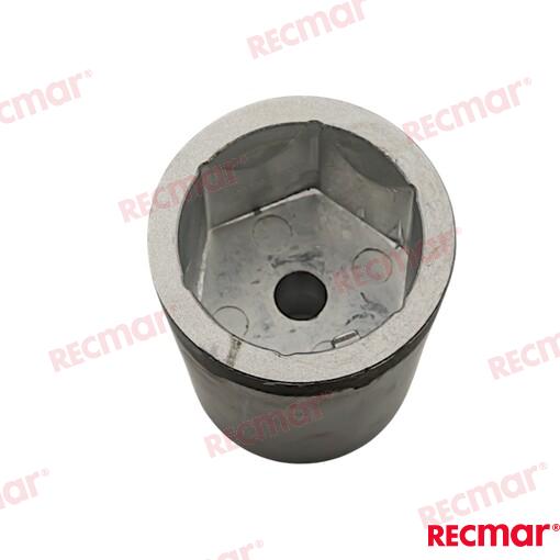 Hex Radice Anode. Shaft 45mm Zinc