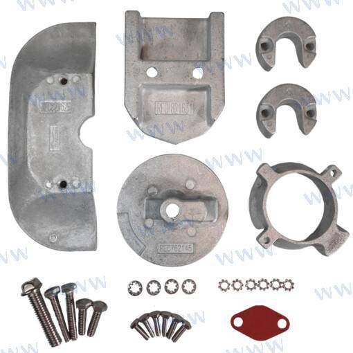 Aluminium anode kit for ALPHA ONE GEN 2. Mercruiser: 888756K01, 888756Q01, 888756Q03