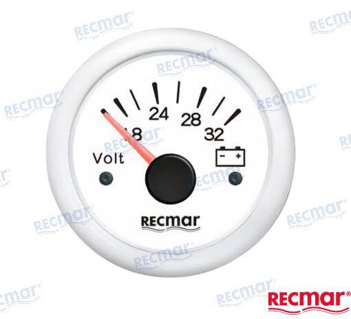 Voltmeter 18-32v white