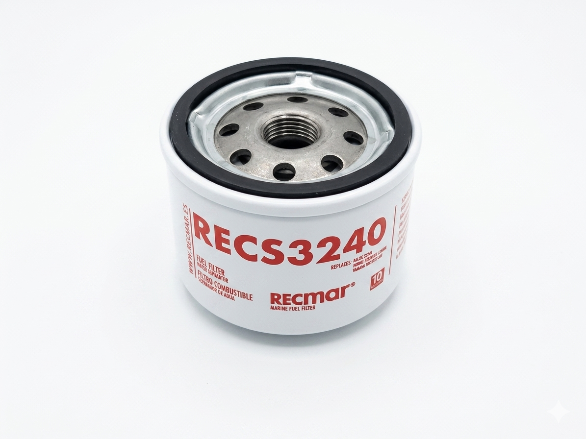 Fuel Filter OEM: Mercruiser: 8M6013847; Racor: S3240; Suzuki: 99105-20006; Yamaha: YME-2E114-00, YME-2E114-01-00; Honda: 17670-ZW1-030GH