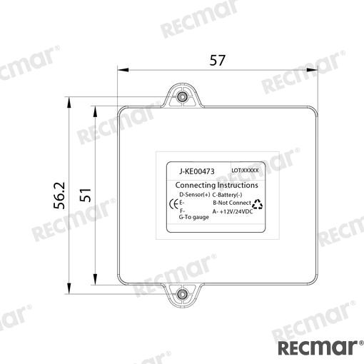 Resistance Converter for Level Sender 0-190/240-33 Ohm
