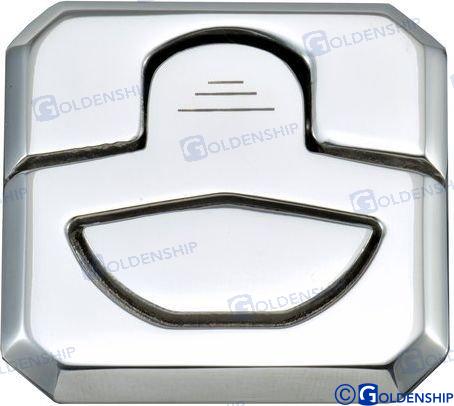 Handle - square 41x41x4.5mm AISI316