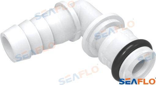 elbow fitting with O-Ring 5/8" x 1/2" barb
