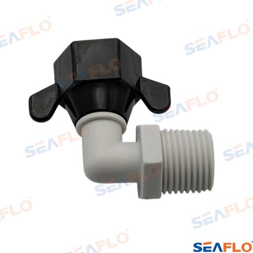 Seaflo MNPT Elbow Fitting 1/2"-14 FNPT x 1/2"-14 MNPT