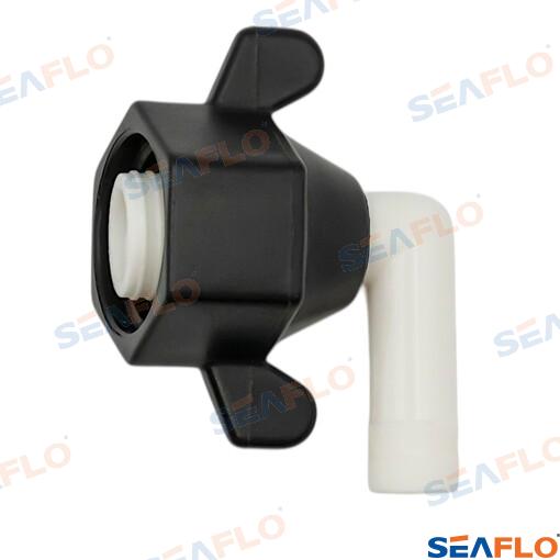 Seaflo HSE Barb Elbow Fitting 1/2"-14 FNPT x 3/8" Barb