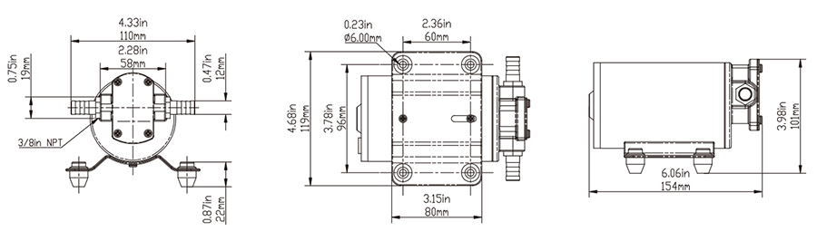 Oil Pump Transfer (Gear pump) Seaflo 12V 7A 12lpm/min SFGP1-032-003-01
