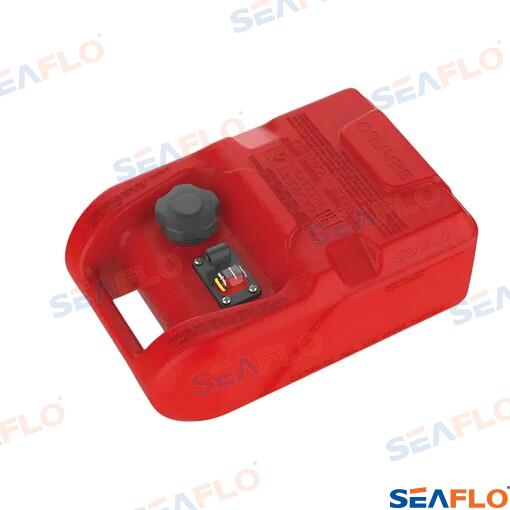 Portable Seaflo fuel tank 12L with level sensor, red