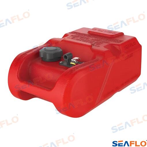 Portable Seaflo fuel tank 12L with level sensor, red