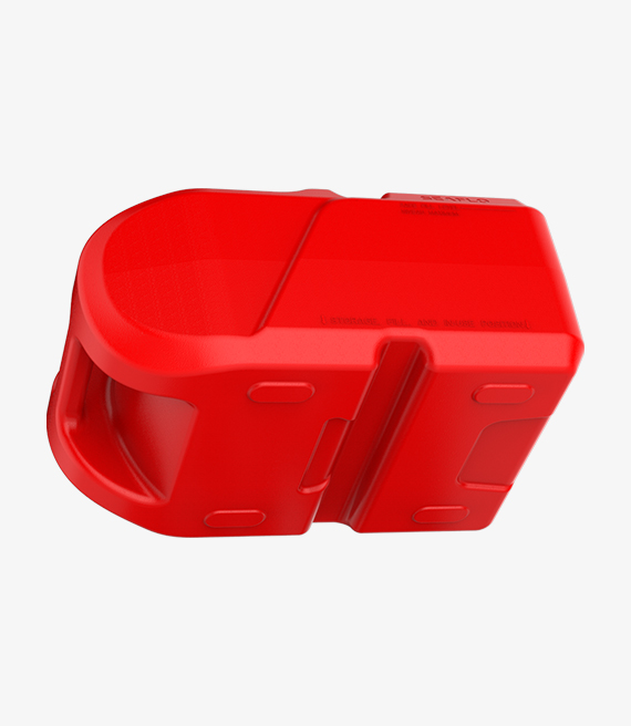 Portable fuel tank SEAFLO with level sensor 24L, red