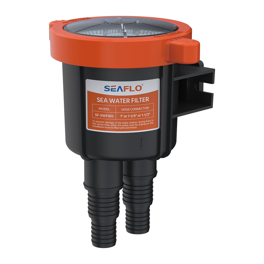 Water filter 1“ 1-1/4” 1-1/2” D1/D2/D3 (25.4mm/31.8mm/38.1mm) 91-200L/min - Seaflo SF-SWF003