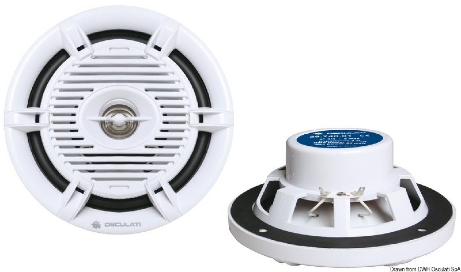 2-полосная колонка RMS 2x25W Peak 2x40W 2pcs 188mm