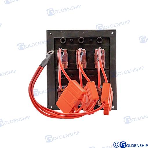 РАСПРЕДЕЛИТЕЛЬНАЯ ПАНЕЛЬ ПЕРЕКЛЮЧЕНИЯ 6 поз. 15А 12В 110 x 125 mm