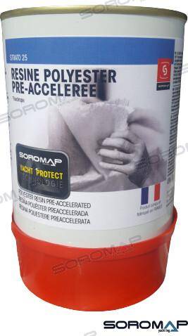 polyester resin 750 grs.