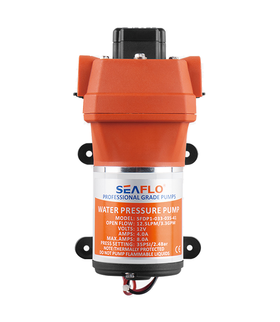 Seaflo Fresh water Pump automatic 12V 12.5lts / min 4A 2.4Bar SFDP1-033-035-41