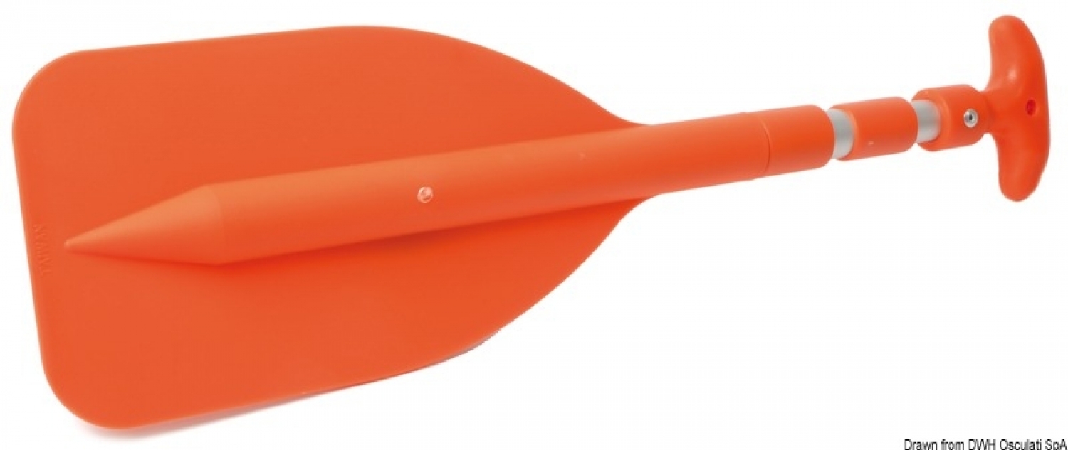 Mini telescopic emergency paddle