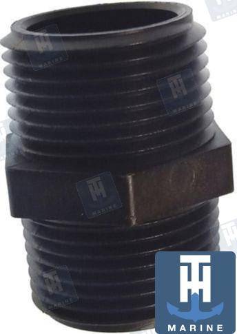 connection nipple 1" npt.