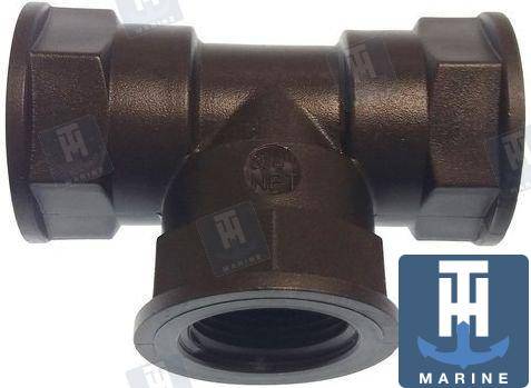 tee connector female 1" npt.