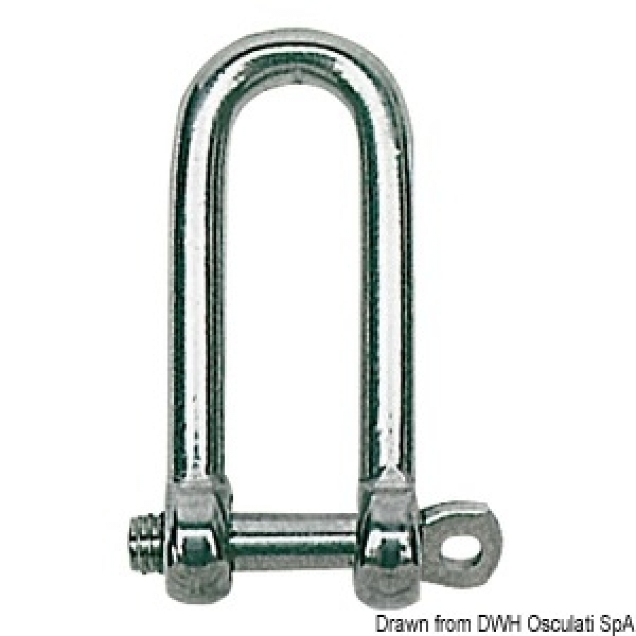 Long shackle  6 mm AISI316