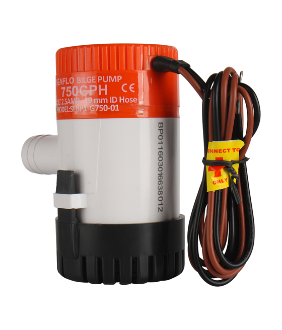 Water pump SEAFLO 750GPH 12V 2.5A 48l/min 19mm SFBP1-G750-01