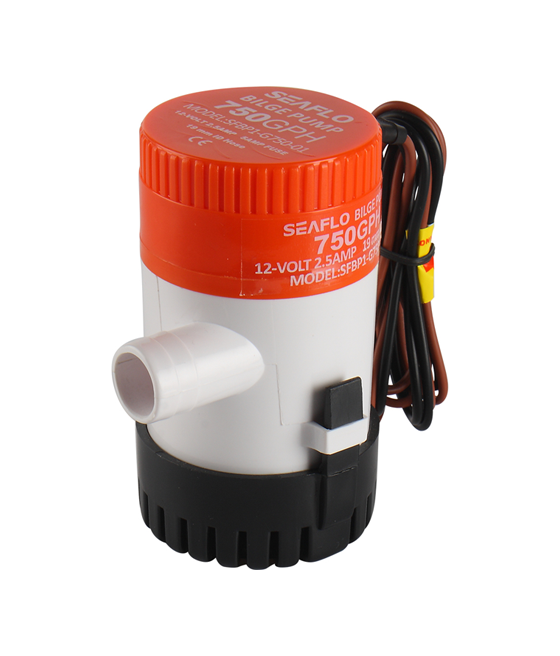 Water pump SEAFLO 750GPH 12V 2.5A 48l/min 19mm SFBP1-G750-01