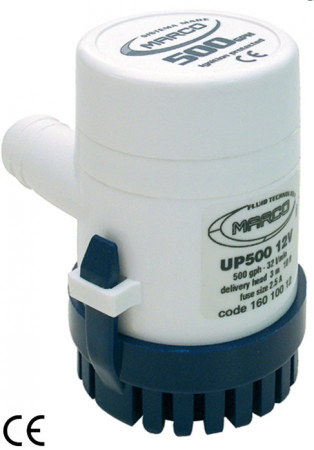 Electric bilge pump MARCO 500GPH 12V 32l/min 2.5A