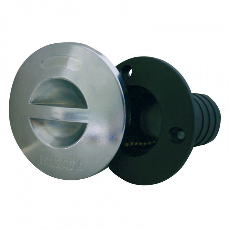 Deck fill with chrome plated cap- black ABS Ø38mm